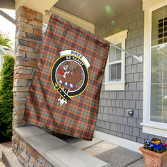 Innes Ancient Tartan Crest Garden Flag