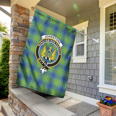 Johnstone Ancient Tartan Crest Garden Flag