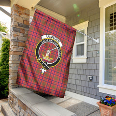 Lumsden Modern Tartan Crest Garden Flag