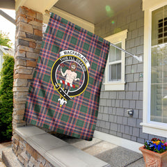 MacFarlane Hunting Modern Tartan Crest Garden Flag