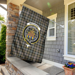 MacKenzie Weathered Tartan Crest Garden Flag