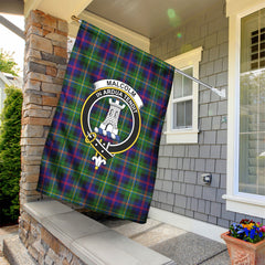 Malcolm (or MacCallum) Tartan Crest Garden Flag