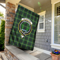 McArthur Modern Tartan Crest Garden Flag