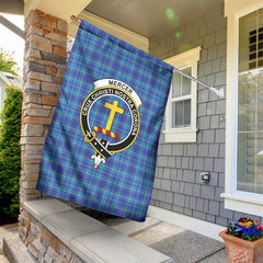 Mercer Modern Tartan Crest Garden Flag