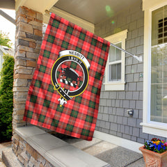 Nesbitt Modern Tartan Crest Garden Flag