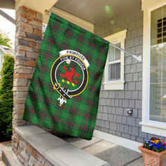 Primrose Tartan Crest Garden Flag