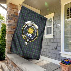 Purves Tartan Crest Garden Flag