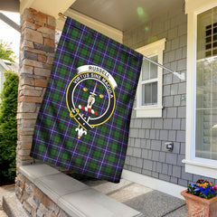 Russell Modern Tartan Crest Garden Flag
