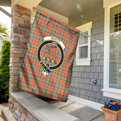 Scott Ancient Tartan Crest Garden Flag