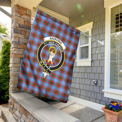 Skirving Tartan Crest Garden Flag