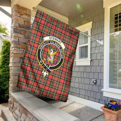 Stewart Royal Modern Tartan Crest Garden Flag