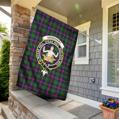 Urquhart Modern Tartan Crest Garden Flag