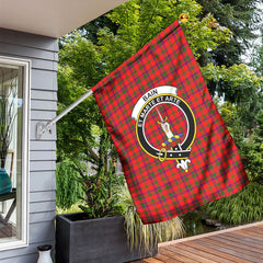Bain Tartan Crest Garden Flag