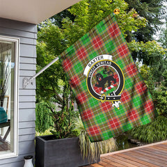 Baxter Modern Tartan Crest Garden Flag