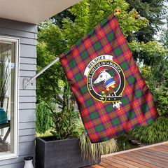 Belshes Tartan Crest Garden Flag