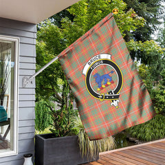 Bruce Ancient Tartan Crest Garden Flag