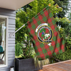 Burnett Tartan Crest Garden Flag