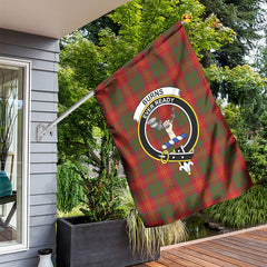 Burns Tartan Crest Garden Flag