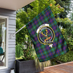 Calder Tartan Crest Garden Flag