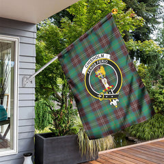 Chisholm Hunting Ancient Tartan Crest Garden Flag