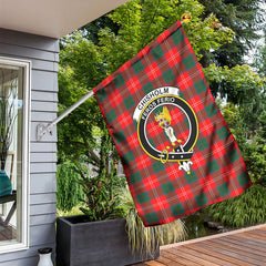 Chisholm Modern Tartan Crest Garden Flag