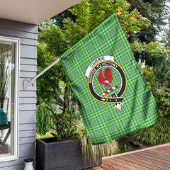 Currie Tartan Crest Garden Flag