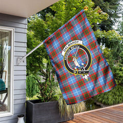 Dalmahoy Tartan Crest Garden Flag