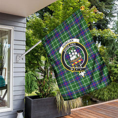 Duncan Modern Tartan Crest Garden Flag