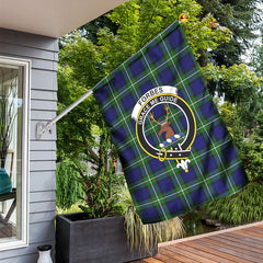 Forbes Modern Tartan Crest Garden Flag