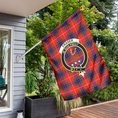 Fraser (of Lovat) Modern Tartan Crest Garden Flag