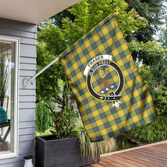 Fraser (of Lovat) Yellow Tartan Crest Garden Flag