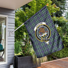 Graham of Montrose Modern Tartan Crest Garden Flag