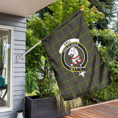 Hall Tartan Crest Garden Flag