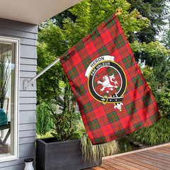 Heron Tartan Crest Garden Flag