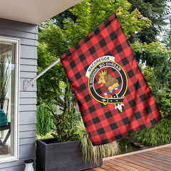MacGregor Rob Roy Modern Tartan Crest Garden Flag