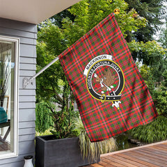 MacKinnon Modern Tartan Crest Garden Flag