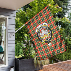 MacLachlan Hunting Modern Tartan Crest Garden Flag