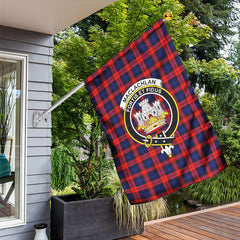 MacLachlan Modern Tartan Crest Garden Flag