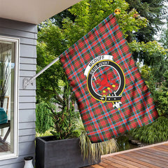 McDuff Modern Tartan Crest Garden Flag