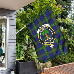 McEwan Modern Tartan Crest Garden Flag