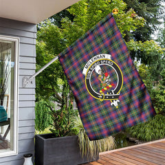 McLennan Modern Tartan Crest Garden Flag