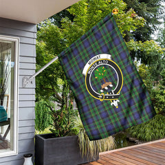 Mowat Modern Tartan Crest Garden Flag