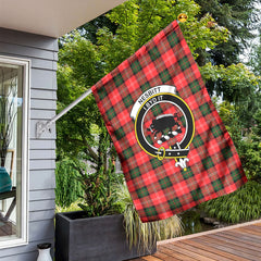 Nesbitt Modern Tartan Crest Garden Flag