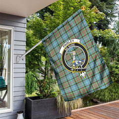 Paisley District Tartan Crest Garden Flag