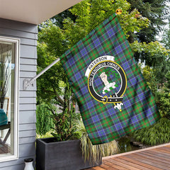 Paterson Tartan Crest Garden Flag