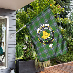 Pringle Tartan Crest Garden Flag