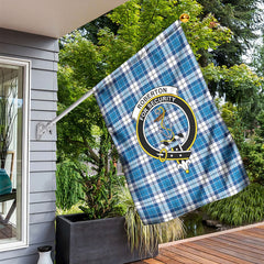 Roberton Tartan Crest Garden Flag