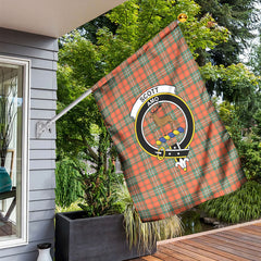 Scott Ancient Tartan Crest Garden Flag