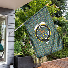 Scott Green Ancient Tartan Crest Garden Flag