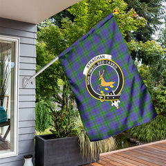 Strachan Tartan Crest Garden Flag
